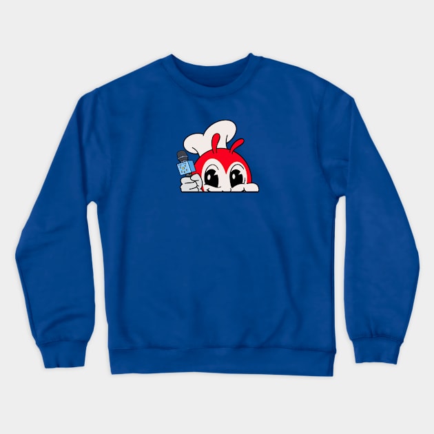 JOLLIBEE PEEKING KARAOKE SINGING FILIPINO STICKER Crewneck Sweatshirt by Aydapadi Studio